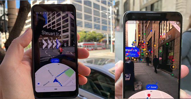 Google's Live View AR Search Feature