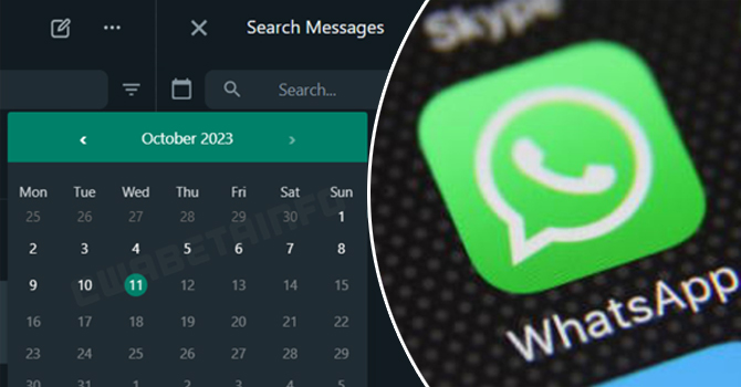 WhatsApp New Search By Date Feature