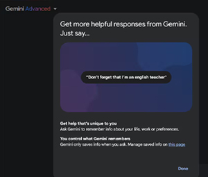 Gemini AI Can Now Personalize Responses