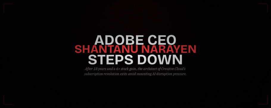 Adobe CEO Shantanu Narayen Steps Down